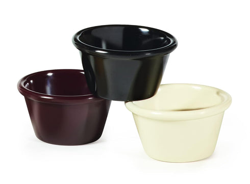 G.E.T. S-630-BK 3 oz. Ramekin, Break Resistant, Melamine, Black (Pack of 12)...