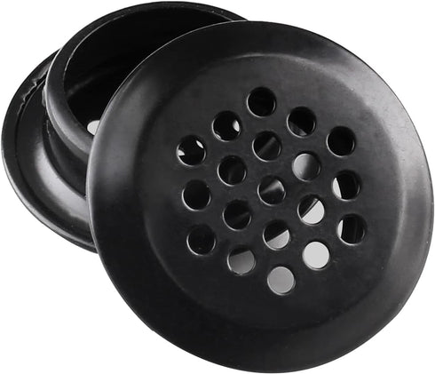 20Pcs Air Vents, 1.14" (29mm) Circular Soffit Vent, Stainless Steel Round Mesh Hole Louver Vent for Kitchen, Bathroom, Cabinet, Wardrobe and Shoe ...