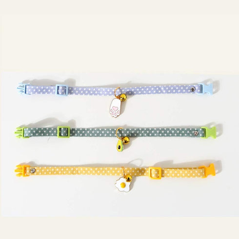 Entaifeng Cat Collar with Bell Pendant Small Dogs Bow Tie,Pet Girl Teacup Chihuahua Yorkie Clothes Costume Outfits Accessories,Adjustable (S, Poac...