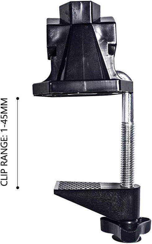 1Pc Black Bracket Clamp Accessories Holder Fit for Mic Clamps Fixed Metal Desk Lamp Clip Fittings Screw Camera Flash Mount Clamp Bracket Monitor M...