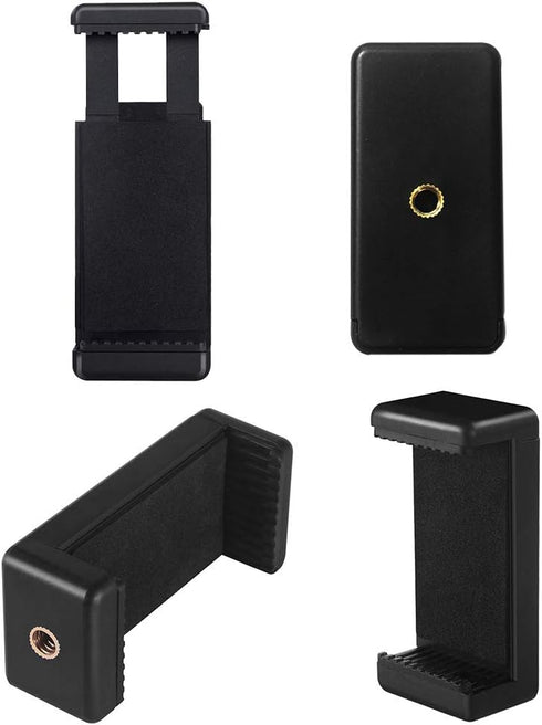 Acuvar Universal Cell Phone Tripod Mount Adapter, Phone Holder Clip Connector Head Used for Monopod Selfie Stick Travel Mini Flexible Tripod and M...