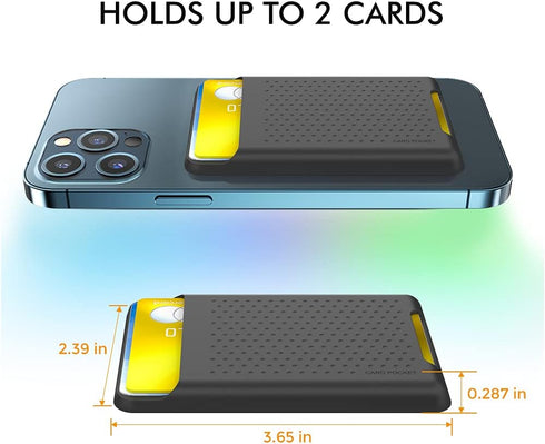 AHASTYLE MagSafe Wallet for iPhone 15/14/13/12/Pro Max/Pro/Plus/Mini RFID Magnetic Card Holder Silicone Sleeve Compatible with iPhone 12 13 14 15 ...