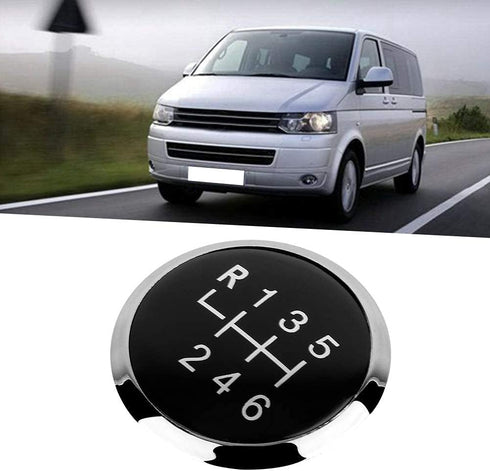 Gear Knob Cover Trim, Car 6 Speed Gear Shift Knob Stick Cover Emblem Badge Trim for T5 T5.1 Gp 2003-2011...