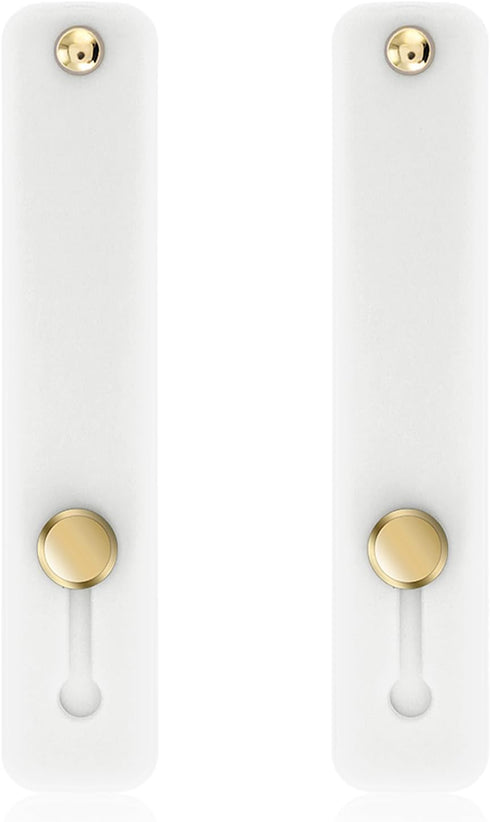 2 PCS Phone Strap Cell Phone Grip Holder, Phone Loop Finger Holders Silicone Kickstand Phone Strap Grip Holder for Most Smartphones(White)......