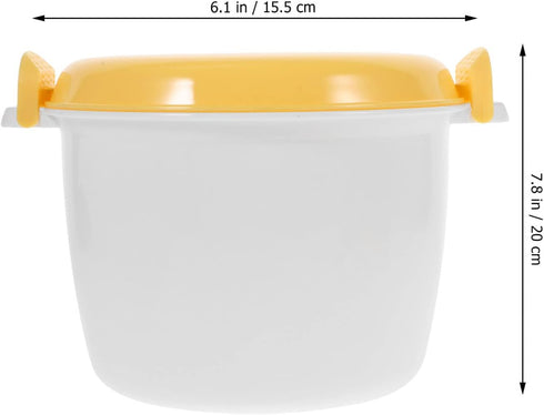 DOITOOL Microwave Rice Cooker,Mini Rice Cooker for Microwave Oven,Microwave Cookware Microwave Steamer for Vegetables,Pasta,Chicken,Bacon...