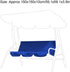 Swing Seat Cover, Waterproof Foldable Replacement Swing Canopy Cover, Ultra-Lightweight 3-Seat Chair Cover Hammock Protection Cover for Outdoor, G...