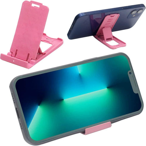 H&W 12PCS Cheap Cell Phone Stand for Desk, Adjustable Foldable Phone Stand, ?Only Support Phone Landscape Mode?, Mix Colors......