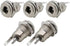 5 Pack 5.5mm x 2.1mm Female Socket Panel Mount Connector 5.5x2.1mm DC-099 Power Supply Jack Terminal Plug Adapter Replacement Repair Parts Solder ...