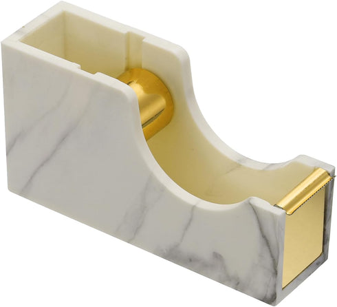 PATIKIL Tape Dispenser, Tape Dispenser Desk Cute Tape Desk Dispenser Holder Weighted Transparent Acrylic Weighted Marble Pattern Heavy for Tape Of...
