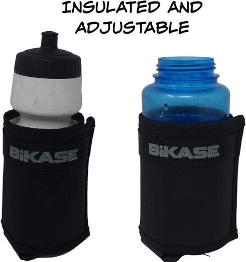 BiKase Bev Wrap: Bike Water Bottle Holder | Universal Insulated eBike Cup Holder | Removable Non-Slip Hook&Loop Fasteners and adjustable Strap | H...
