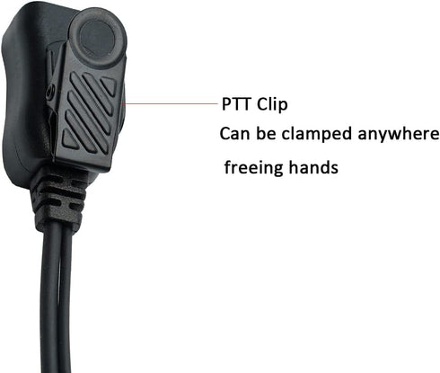 G Shape Earpiece, Walkie Talkie Headset with PTT Mic Compatible with Motorola Talkabout MH230R MR350R T200 T200TP T260 T260TP T460 T600 MT350R 2 W...