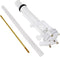 PLBD94005 EvertechPRO Anti-Siphon Ballcock Valve For Toilet, Durable Universal Fit Toilet Parts Inside Tank Kit, Easy Installation, Toilet Repair ...
