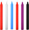 6 Pcs Low Temperature Candles, Fengek 7 Inch Low Heat Candles Romantic Wax Dripping, 5 Color...