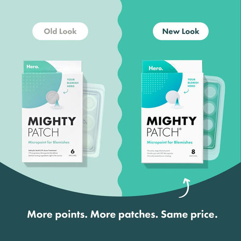 Mighty Patch Micropoint™ for Blemishes from Hero Cosmetics - Hydrocolloid Acne Spot Treatment Patch for Early Stage Zits and Hidden Pimples, 395 P...