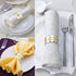 Accmor Napkin Rings, Metal Gold Round Napkin Rings Buckles for Table Decorations, Wedding, Dinner, Party, Set of 4...