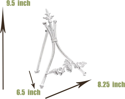 Plate Stand White 9.5" H Plate Holder For Display Stand White Book Stand...