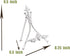 Plate Stand White 9.5" H Plate Holder For Display Stand White Book Stand...