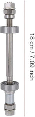 Bicycle Rear Hub Axle, Bike Axle Front 5.51inch Rear 7.09inch 6000 Bearing Metal High Load Bearing Capacity, Bike Repair Tool Accessories for Moun...