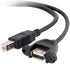 C2G Legrand USB A to B Cable, Female to Male USB Cable, USB 2.0 Cable, 2 Foot Data Transfer Cable, Black USB Cord, 1 Count, C2G 28068...