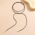 Gothic Bow-knot Velvet Choker Necklace Sexy Long Wrap Rope Collar Tie Neck Chain with Silver Gold Pendant Boho Party Neck Accessories for Women...