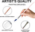 HIMI Little Bird Paint Brushes Set 5 Pcs for Acrylic Oil Gouache Paint?1 Wide Brush, 3 Fan Brush,1 Liner Brush, Interesting Designed Nice Gift for...