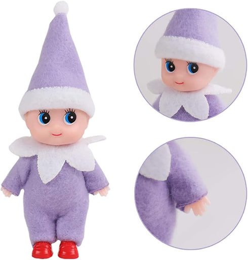 Baby Elf Mini Tiny Toddler Elves Kid Craft Babies Doll Decoration Accessories for Girls Boys Kids Adults (Red)...