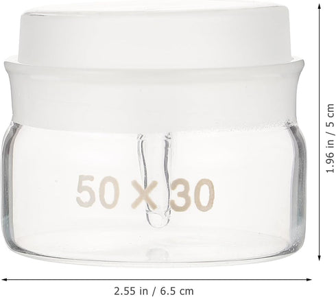 SOLUSTRE 2Pcs Weighing Bottle Glass Weighing Bottle Specific Gravity Bottles with Lid Laboratory Sampling Glass Weighing Bottle Laboratory Supply...