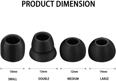 Replacement Eartips for dre Powerbeats 2 Powerbeats 3 Wireless Beats by dre Headphones Silicone Earbuds Eartips Buds Set...