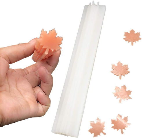 EchoDone Maple Leave Tube Column Silicone Soap Candle Mold Embed Soap Making Supplies Silicone Mold for Soap...
