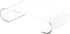 Plymor Clear Acrylic Scroll-Shaped Display Riser, 1.375" H x 6.25" W x 3.5" D (1/8" thick)...