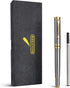 BEILUNER Ballpoint Pens, Stunning Silver Chrome Metal Pen with Golden Trim, Best Ball Pen Gift Set for Men & Women, Professional, Executive, Offic...