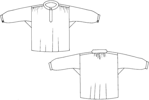 Folkwear French Cheese-maker's Smock #102 Medieval Renaissance Shirt France Sewing Pattern (Pattern Only) folkwear102Q...