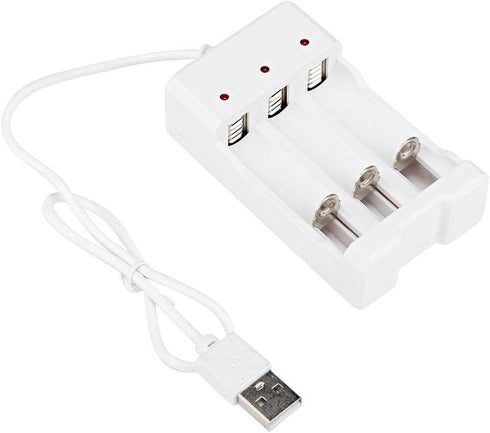 Portable Universal Rechargeable 3.6V Three Slots AA and AAA Battery Smart Charger......