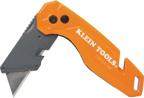 Klein Tools 44303 FLICKBLADE Folding Utility Knife with Blade Storage, Utility Knife with 5 Blades, Compact with Side Release Button and Dual Lock...