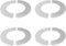 Stainless Steel Wall Split Flange, SAFYY Self Adhesive Split Pipe Flange, Round Escutcheon Plate Floor and Ceiling Plate Cover Split Flange, Suita...