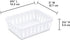 Tribello Mini Plastic Baskets for Organizing, White Drawer/Closet Storage Tray, Size 6 x 5 x 2 - Pack of 6 - Made in USA...