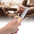 Rhombic File Hand Saw Sharpening Tool Wooden Handle Coated File Hand Files 3in(75mm), 4in(100mm), 5in(125mm) (5 inches (125mm))...