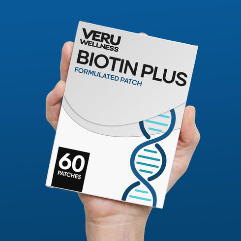 Biotin Plus Daily Patch - B7, Collagen - Self Adhesive Time Release Patch (60 Day Supply)...