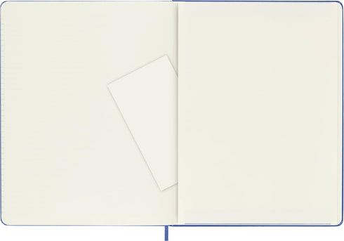 Moleskine Classic Notebook, Hard Cover, XL (7.5" x 9.5") Ruled/Lined, Hydrangea Blue, 192 Pages...