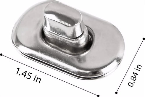 AUEAR, 12 Pack Silver Turn Lock Clasp Hardware Purse Closure latches Handbag Twist Fasteners for DIY Bag Craft Project...