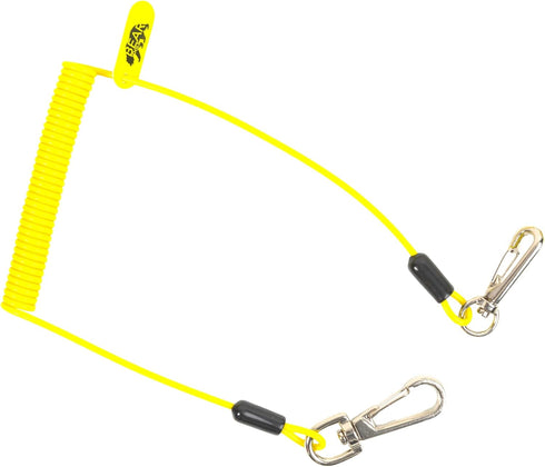 BearTOOLS Coil Tool Lanyard | Max Load 2lbs Ultra-Compact Design, Elastic, PU-Coated | Dual-Connectors, Easy-Attachment for Safety of Lightweight ...