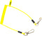 BearTOOLS Coil Tool Lanyard | Max Load 2lbs Ultra-Compact Design, Elastic, PU-Coated | Dual-Connectors, Easy-Attachment for Safety of Lightweight ...
