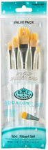 Aqualon Royal & Langnickel Wisp Filbert Artist Brush Set, 5-Piece...