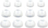12pcs (TRS-W) 4S / 4M / 4L Replacement Ear Adapters Earbuds Ear Tips for in Ear Earphones with 4.9mm to 6.3mm Nozzle Attachment...