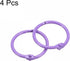 uxcell Loose-Leaf Binder Rings, 30mm/ 1.2 inch Metal Book Ring Key Holder for Home, Office Supplies, Purple, 4Pack...