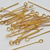 Chenkou Craft 700pcs Assorted of 7 Sizes Gold Mix Eye Pins for Jewelry Making (Gold, Mix)...