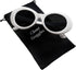 Clout Goggles HypeBeast Oval Sunglasses Mod Style Kurt Cobain (White)...