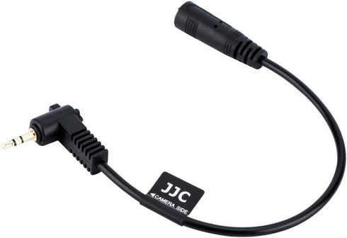 JJC 3.5mm Female to 2.5mm Male Microphone Audio Cable Mic Adapter for Fuji Fujifilm X-T30 II X-T30 X-T20 X-T10 X-PRO3 X-T100 X100V X100F X100T X-P...