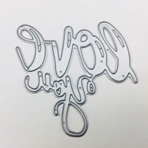 Silver Love You Metal Cutting Dies Stencil DIY Album Stamp Paper Card Embossing Decor Craft Die Cuts Die Cuts for Card Making Cutting Dies,Metal C...