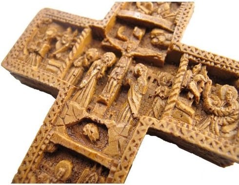 Handmade Carved Aromatic Wax Cross Blessed From Mount Athos 234...